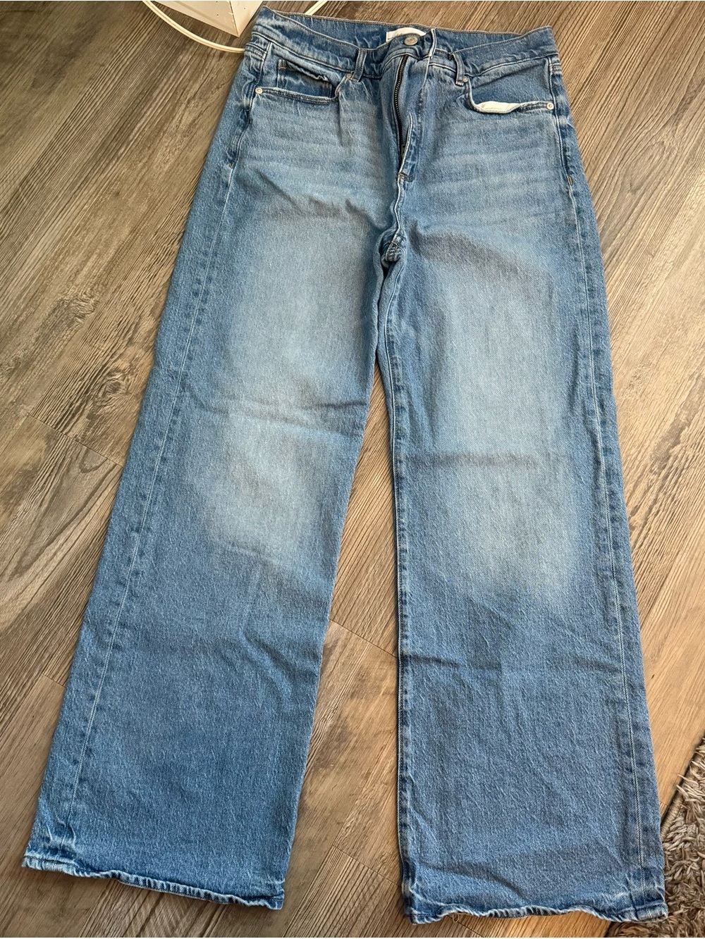 LOFT Light Blue Wide-Leg Jeans